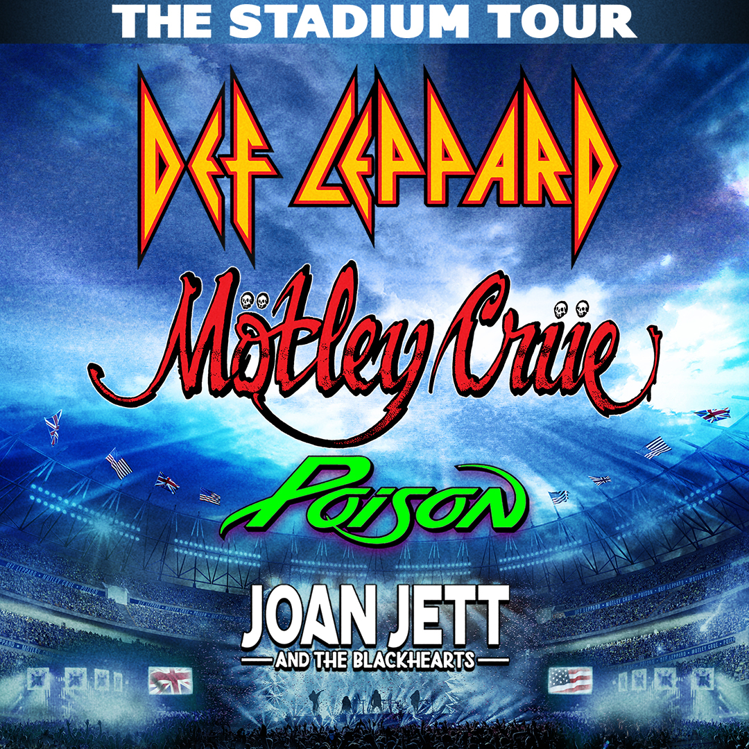 Globe Life Field - Arlington, are you ready to rock 'n' roll tomorrow  night? Def Leppard, Motley Crue, Poison, Joan Jett and the Blackhearts will  be taking the stage at Globe Life