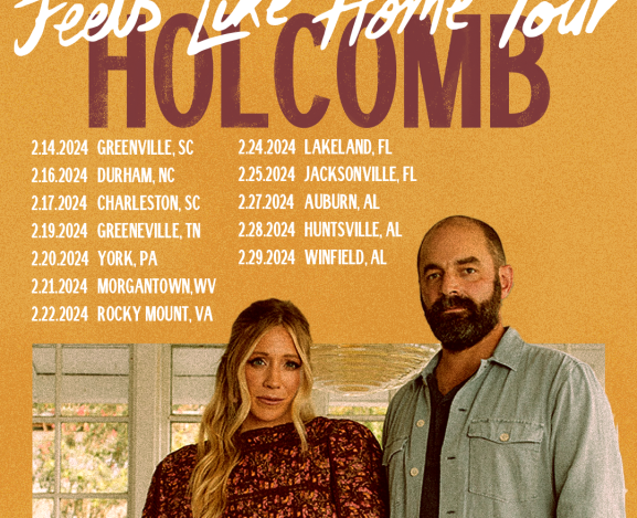 Drew & Ellie Holcomb Announce February 2024 Feels Like Home US Headline Tour