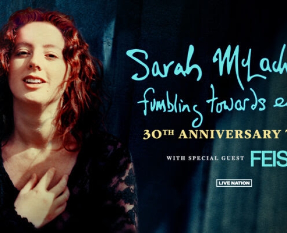 SARAH MCLACHLAN ANNOUNCES ‘FUMBLING TOWARDS ECSTASY’ 30TH ANNIVERSARY TOUR