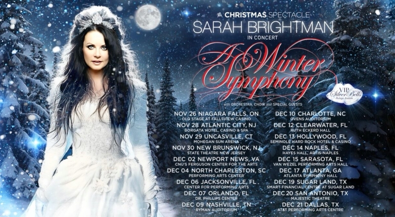 Sarah Brightman To Bring ‘A Winter Symphony’ To Charlotte